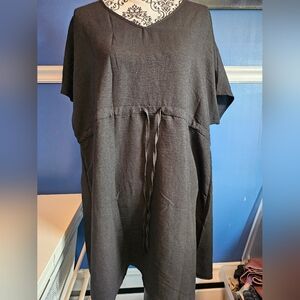 Ekouaer black beach cover up size XL
